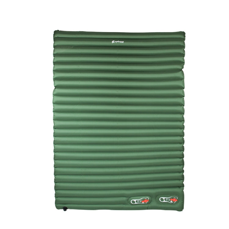 CHANODUG 4028 Outdoor Camping Double TPU Inflatable Mattress, Mattress Green, Mattress Blue