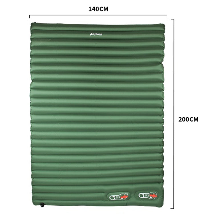 CHANODUG 4028 Outdoor Camping Double TPU Inflatable Mattress, Mattress Green, Mattress Blue