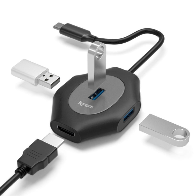 2 PCS PD Fast Charging Multi-Port USB Docking Station, Type-C to PD3.0+1xUSB3.0+3xUSB2.0, USBC to USB5V+1xUSB3.0+3xUSB2.0, USB3.0 to USB5V+1xUSB3.0+3xUSB2.0