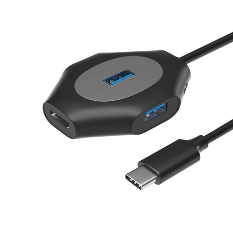 2 PCS PD Fast Charging Multi-Port USB Docking Station, Type-C to PD3.0+1xUSB3.0+3xUSB2.0, USBC to USB5V+1xUSB3.0+3xUSB2.0, USB3.0 to USB5V+1xUSB3.0+3xUSB2.0