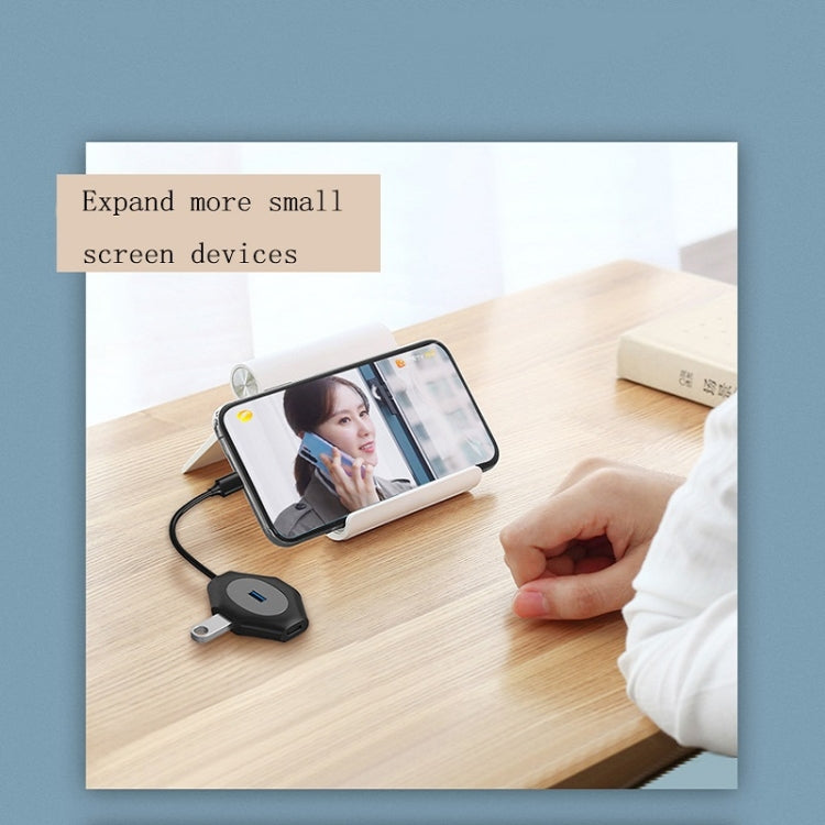 2 PCS PD Fast Charging Multi-Port USB Docking Station, Type-C to PD3.0+1xUSB3.0+3xUSB2.0, USBC to USB5V+1xUSB3.0+3xUSB2.0, USB3.0 to USB5V+1xUSB3.0+3xUSB2.0