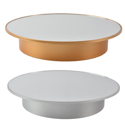 20cm Mirror Two-way Turntable Display Stand Video Shooting Props Turntable, Gold, Silver
