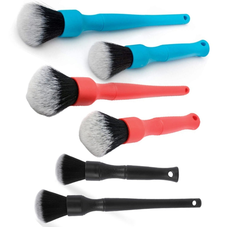 Car Air Conditioner Outlet Brush Interior Cleaning Soft Brush, Small+Large Red, Small+Large Black, Small+Large Blue