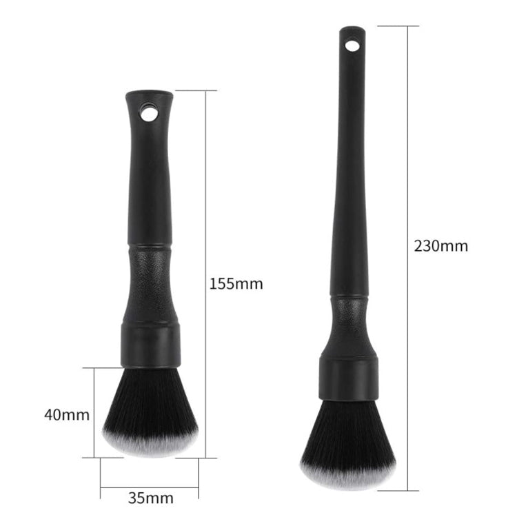 Car Air Conditioner Outlet Brush Interior Cleaning Soft Brush, Small+Large Red, Small+Large Black, Small+Large Blue
