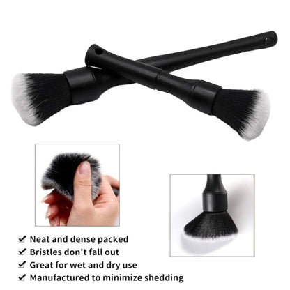 Car Air Conditioner Outlet Brush Interior Cleaning Soft Brush, Small+Large Red, Small+Large Black, Small+Large Blue