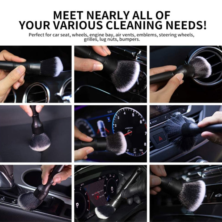 Car Air Conditioner Outlet Brush Interior Cleaning Soft Brush, Small+Large Red, Small+Large Black, Small+Large Blue