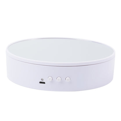 15cm Adjustable Speed Rotating Display Stand Props Turntable, White Mirror, Black Mirror, White Velvet, Black Velvet