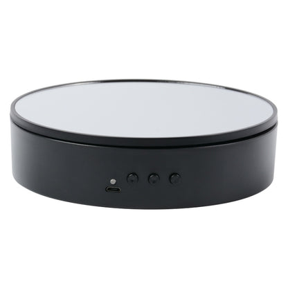 15cm Adjustable Speed Rotating Display Stand Props Turntable, White Mirror, Black Mirror, White Velvet, Black Velvet