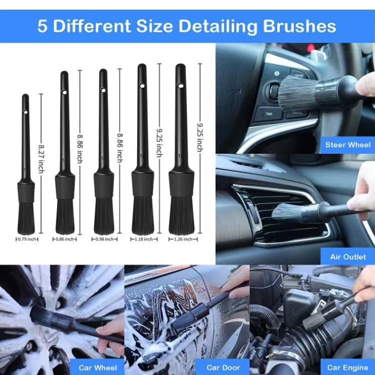 Electric Drill Cleaning Brush Water-Proof Gloves, 18 PCS / Set