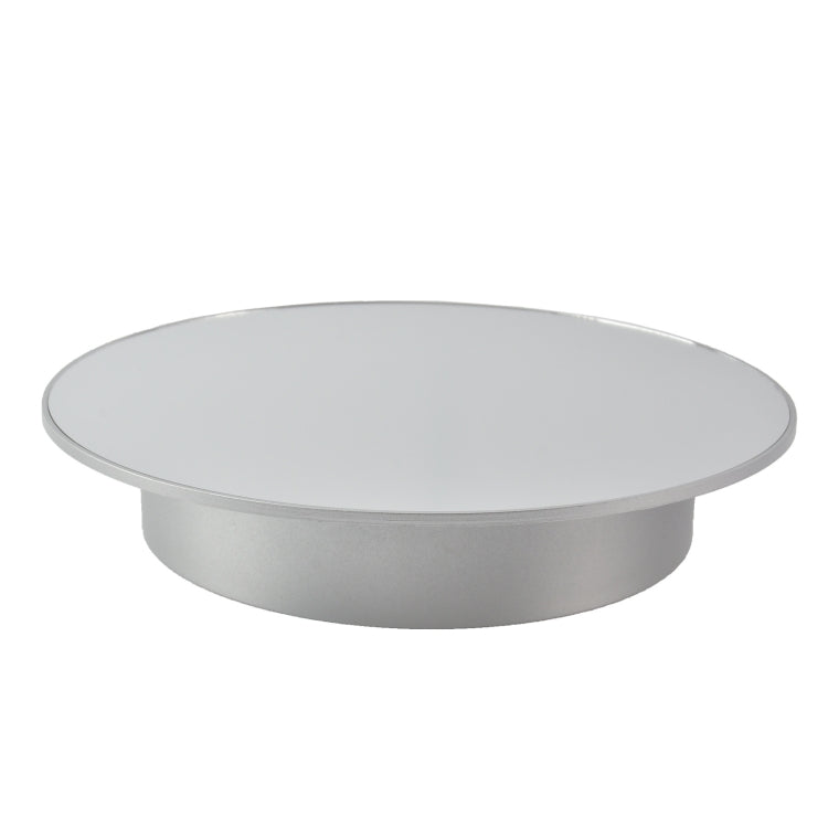 25cm USB Power Rotating Display Stand Video Shooting Props Turntable, Black Mirror, White Mirror, Golden Mirror, Silver Mirror, White+White Velvet, White+Black Velvet, White Bottom Frosted, Black Bottom Frosted, Black+Black Velvet