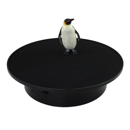25cm USB Power Rotating Display Stand Video Shooting Props Turntable, Black Mirror, White Mirror, Golden Mirror, Silver Mirror, White+White Velvet, White+Black Velvet, White Bottom Frosted, Black Bottom Frosted, Black+Black Velvet