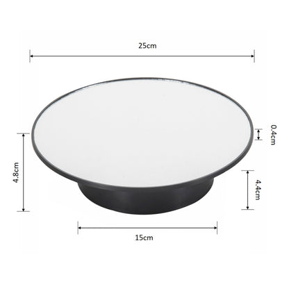 25cm USB Power Rotating Display Stand Video Shooting Props Turntable, Black Mirror, White Mirror, Golden Mirror, Silver Mirror, White+White Velvet, White+Black Velvet, White Bottom Frosted, Black Bottom Frosted, Black+Black Velvet