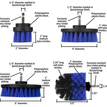 Outlet Slit Cleaning Brush Drilling Brush, 21 PCS / Set  A