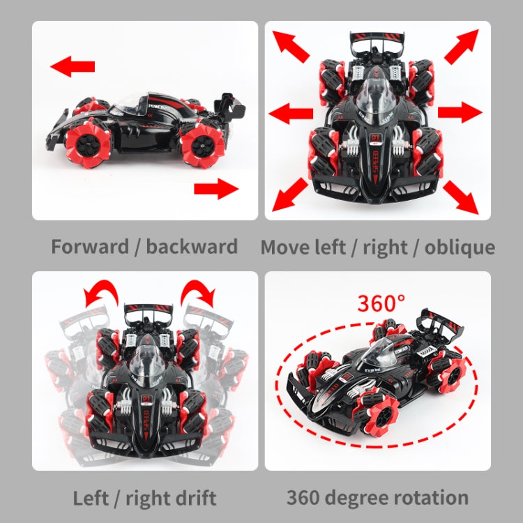 RD158-2 2.4G Four-Wheel Drive Horizontal Spray Remote Control Car, F1 Blue, F1 Red