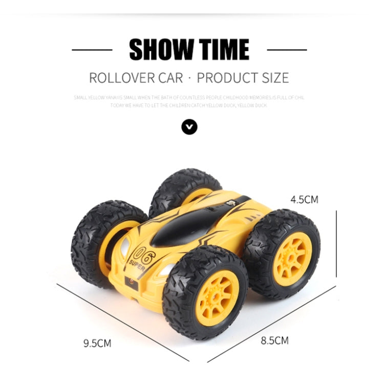 RD158-3 2.4G Mini High Speed Double Sided Remote Control Car Toy, English Box 08 Blue, English Box 08 Yellow