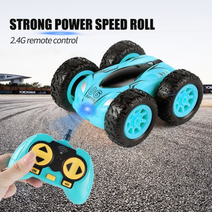 RD158-3 2.4G Mini High Speed Double Sided Remote Control Car Toy, English Box 08 Blue, English Box 08 Yellow