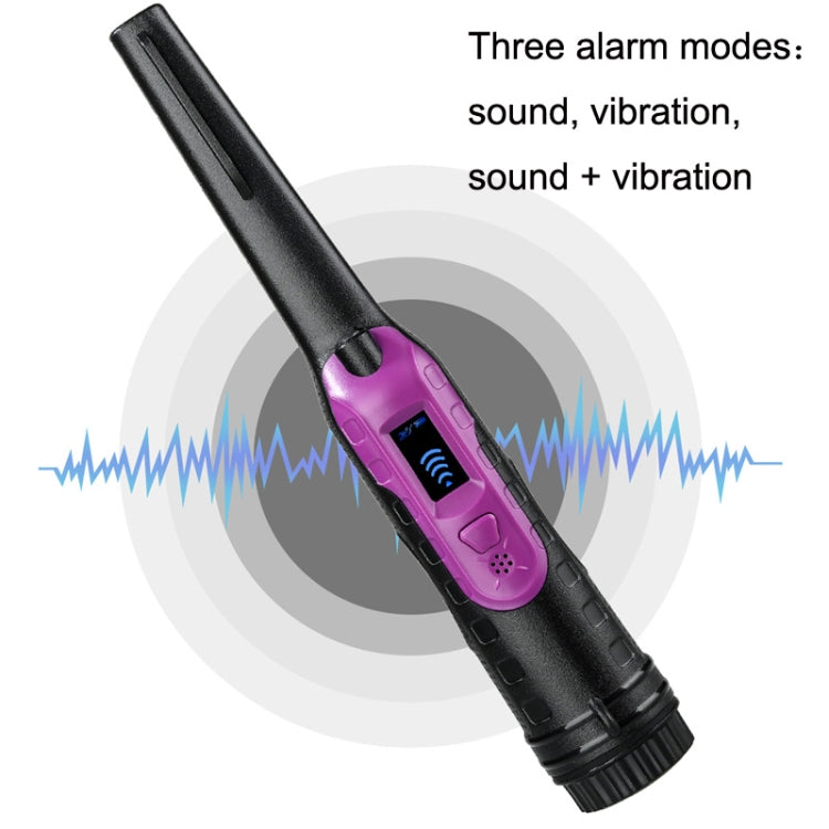HS-11 Outdoor Handheld Treasure Hunt Small Metal Detector Positioning Rod, Black Purple, Red Black
