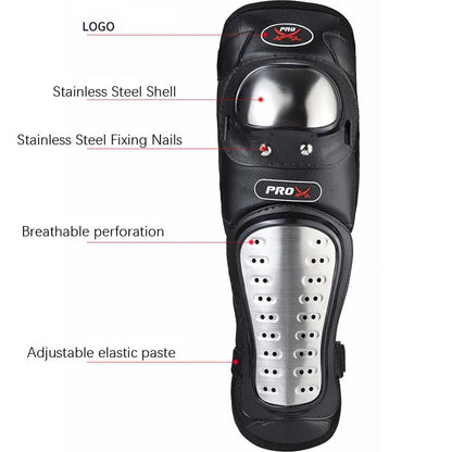 PRO-BIKER RH-1010 Motorcycle Keep Warm Anti-Fall Stainless Steel Protective Gear, RH-1010
