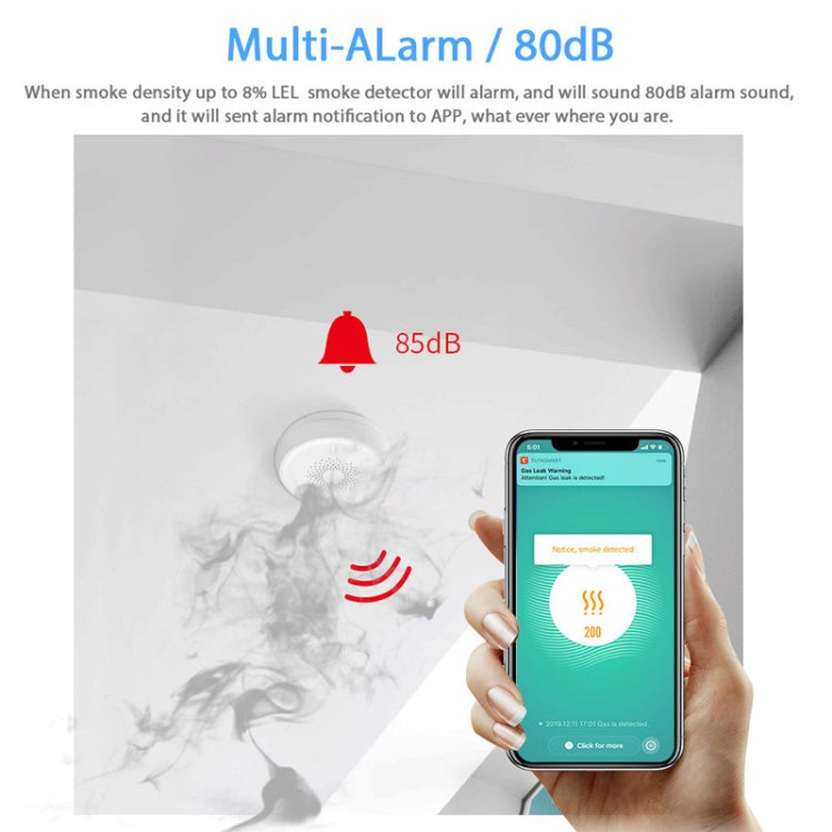 ZB-SMK-1 Smart Wireless Smoke Detector, ZB-SMK-1