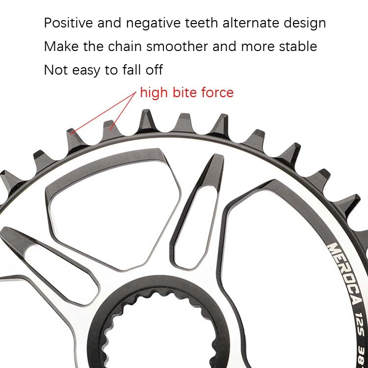 MEROCA Positive And Negative Teeth Repair Disc For Shimano M7100/8100/9100, 32T Single Disk, 34T Single Disk, 36T Single Disk, 38T Single Disk