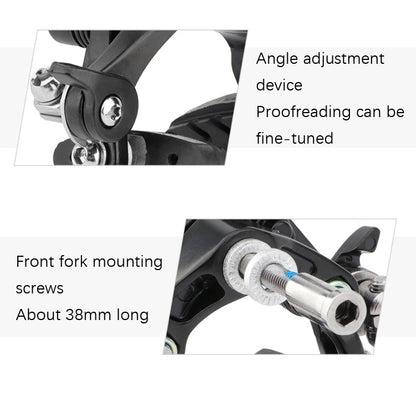Meroca Bicycle Aluminum Alloy C Brake, Black Front+Rear, Black Single Front, Black Single Rear