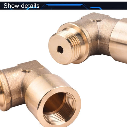 M18x1.5 Automotive 90 Degree Oxygen Sensor Brass Elbow Fitting, FH0227