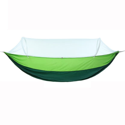 Outdoor Camping Anti-Mosquito Quick-Opening Hammock, Spec:, Single (Fruit Green+Ink Green), Single (Pink+Sky Blue), Double (Fruit Green+Ink Green), Double (Pink+Sky Blue), Double (Army Green)