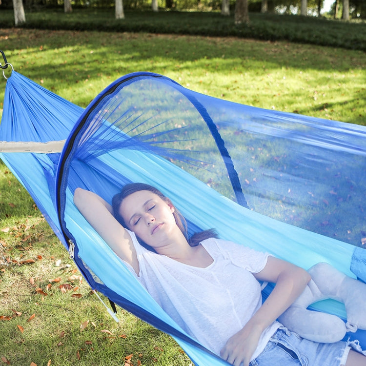 Outdoor Camping Anti-Mosquito Quick-Opening Hammock, Spec:, Single (Fruit Green+Ink Green), Single (Pink+Sky Blue), Double (Fruit Green+Ink Green), Double (Pink+Sky Blue), Double (Army Green)
