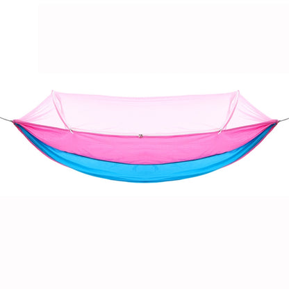 Outdoor Camping Anti-Mosquito Quick-Opening Hammock, Spec:, Single (Fruit Green+Ink Green), Single (Pink+Sky Blue), Double (Fruit Green+Ink Green), Double (Pink+Sky Blue), Double (Army Green)