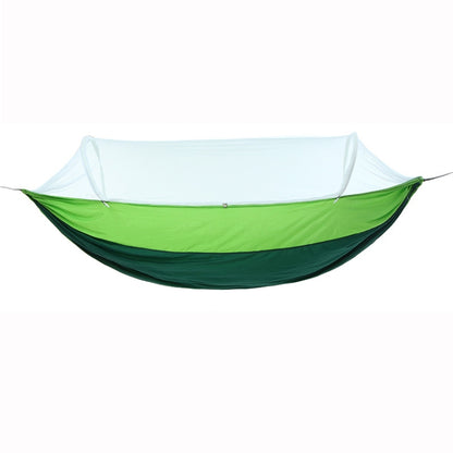 Outdoor Camping Anti-Mosquito Quick-Opening Hammock, Spec:, Single (Fruit Green+Ink Green), Single (Pink+Sky Blue), Double (Fruit Green+Ink Green), Double (Pink+Sky Blue), Double (Army Green)