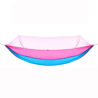 Outdoor Camping Anti-Mosquito Quick-Opening Hammock, Spec:, Single (Fruit Green+Ink Green), Single (Pink+Sky Blue), Double (Fruit Green+Ink Green), Double (Pink+Sky Blue), Double (Army Green)
