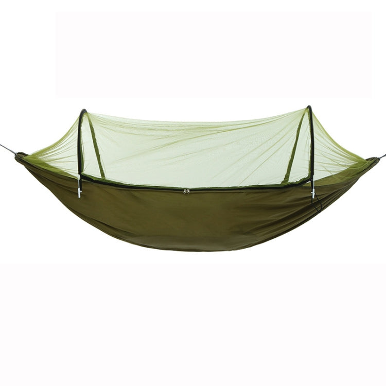 Outdoor Camping Anti-Mosquito Quick-Opening Hammock, Spec:, Single (Fruit Green+Ink Green), Single (Pink+Sky Blue), Double (Fruit Green+Ink Green), Double (Pink+Sky Blue), Double (Army Green)
