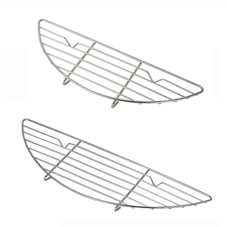 304 Stainless Steel Camping BBQ Frying Pan Steaming Rack, Size:, 26x8.5cm, 37x11cm