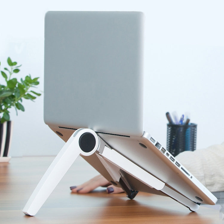 UP-1S Foldable Laptop Stand Mobile Phone Tablet Desktop Stand, Black, White