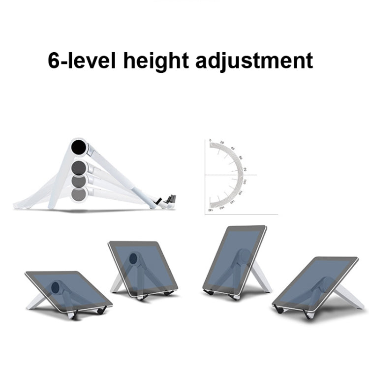 UP-1S Foldable Laptop Stand Mobile Phone Tablet Desktop Stand, Black, White