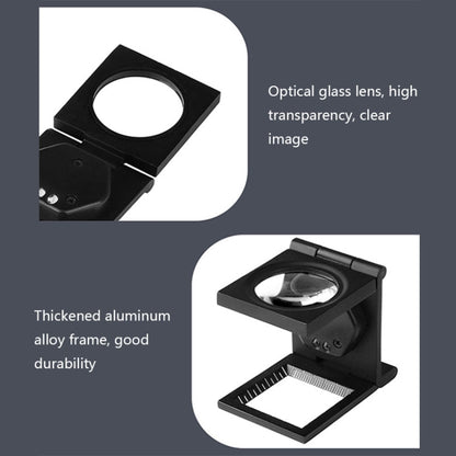 9005B 10X Dual LED Light Folding Magnifier