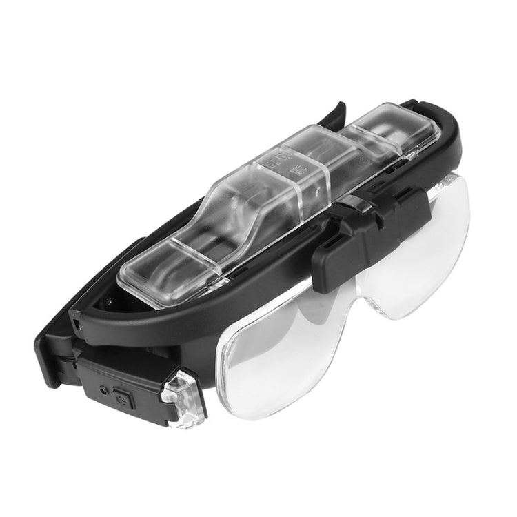 11642DC Multi-magnification Glasses-type Maintenance Rechargeable Magnifying Glass, 11642DC
