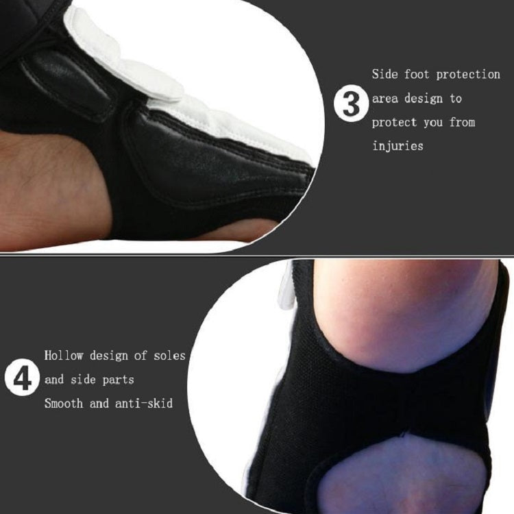 A Pair Taekwondo Boxing Half-toe Foot Guard, XS Foot Cover (Size 27-29), S Foot Cover (Size 30-33), M Foot Cover (Size 34-36), L Foot Cover (Size 37-39), XL Foot Cover (Size 40-44)