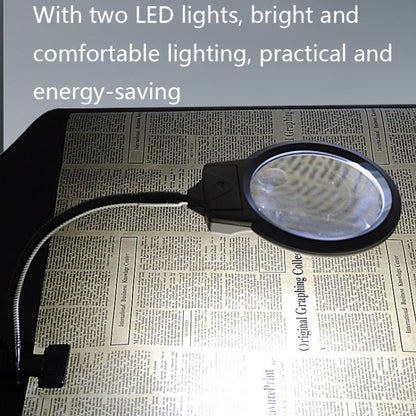 MG15122-2B 2.25X / 5X Clip-On Magnifier With LED Light, 2.25X / 5X