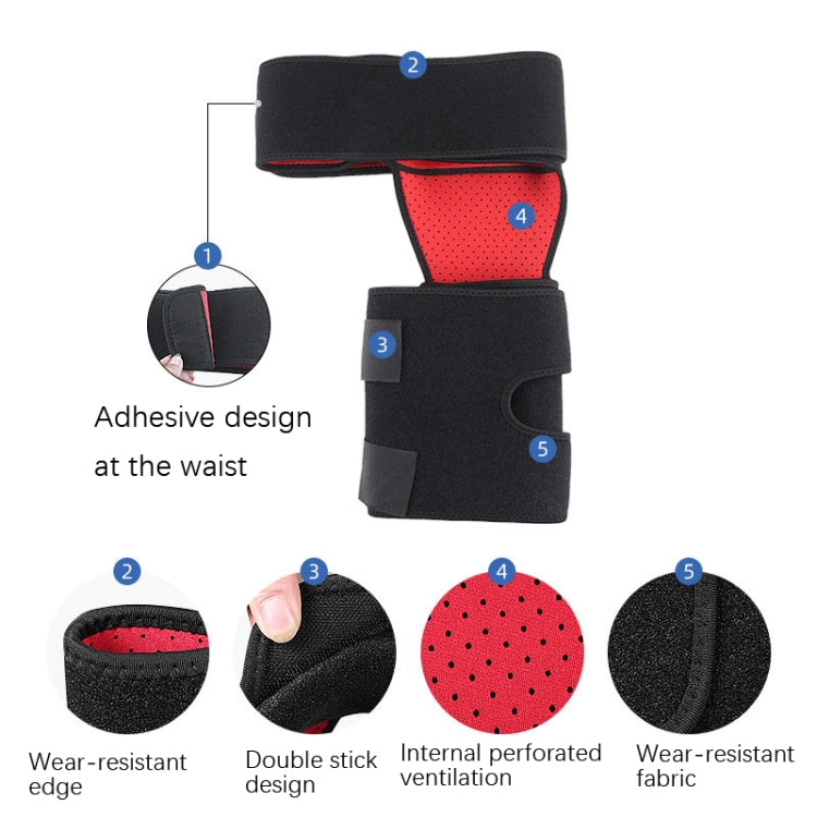 Sports Hiking Thigh Protective Gear, Thigh Protective Gear(Black)
