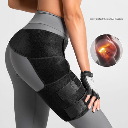 Sports Hiking Thigh Protective Gear, Thigh Protective Gear(Black)