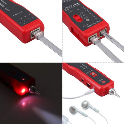 Wire Tracker Network Cable Detector RJ45 RJ11 Tester for Telephone Lines and LAN Cables, RJ45 RJ11 Tester
