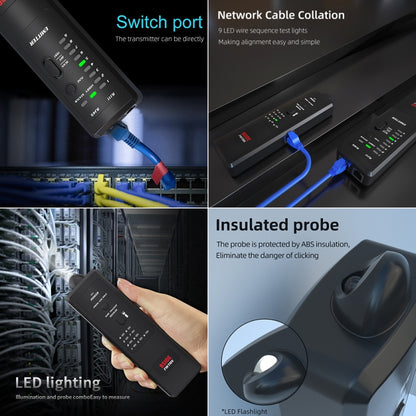 BSIDE FWT8X  Dual Mode Network Wire Tracker Cable Toner RJ45 RJ11 Accurate Ethernet LAN Tracer, FWT8X