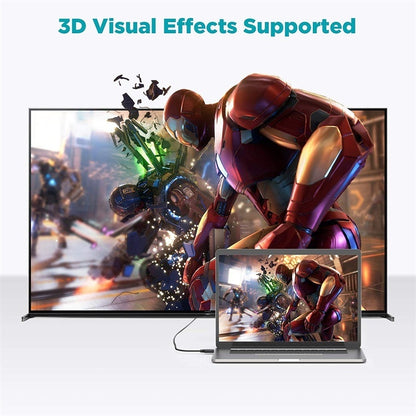 QGeeM QG-AV16 HD TV Blu-Ray Projection HDMI TV Cable Supports 4K, 3 m