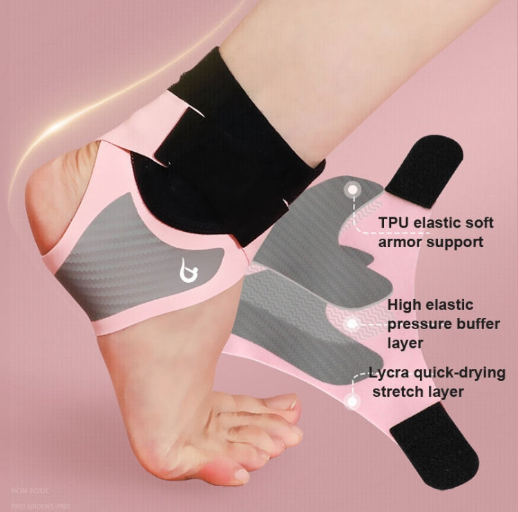 1 Pair Carbon Soft Armor Sports Ankle Protectors For Men and Women, M (Pink), M (Black), L (Pink), L (Black), XL (Pink), XL (Black)