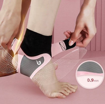 1 Pair Carbon Soft Armor Sports Ankle Protectors For Men and Women, M (Pink), M (Black), L (Pink), L (Black), XL (Pink), XL (Black)