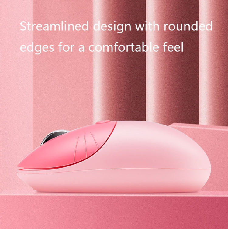 M3 3 Keys Cute Silent Laptop Wireless Mouse, Spec:, Wireless Version (Vitality Pink), Wireless Version (Milk Tea), Bluetooth Wireless Version (Milk Tea), Bluetooth Wireless Version (Pink), Bluetooth Wireless Version (Red)...
