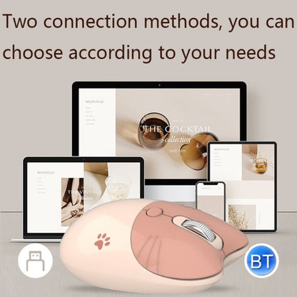 M3 3 Keys Cute Silent Laptop Wireless Mouse, Spec:, Wireless Version (Vitality Pink), Wireless Version (Milk Tea), Bluetooth Wireless Version (Milk Tea), Bluetooth Wireless Version (Pink), Bluetooth Wireless Version (Red)...
