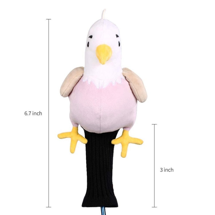 Cute Plush Animal Golf Club Knit Cover, Plush Brown, Plush Pink