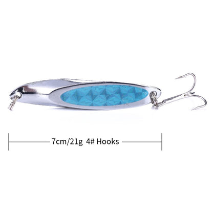 4 PCS HEGNJIA SP071 7cm 21g Seabass Sequin Lure, SP071 (1), SP071 (2), SP071 (3), SP071 (4), SP071 (5)